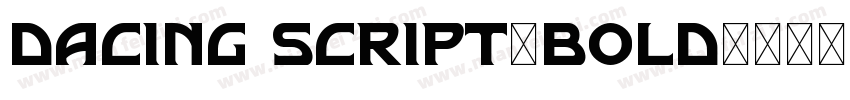 dacing script-bold字体转换